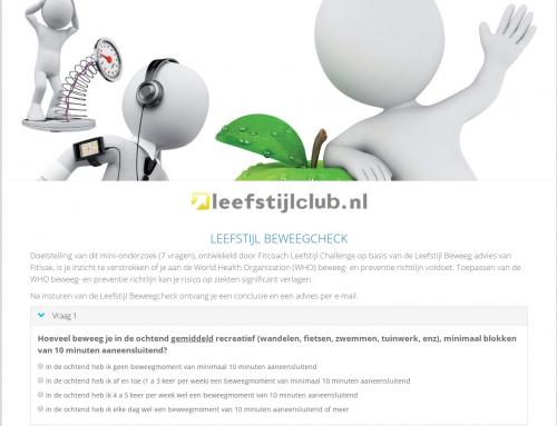 Leefstijl beweegcheck